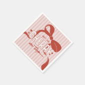 Serviette En Papier Cherry First Coquette Girls 1er anniversaire (Coin)