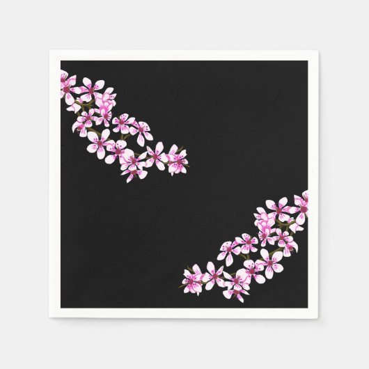Serviette En Papier Cherry flowers (Devant)