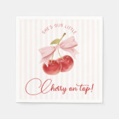 Serviette En Papier Cherry on Top Birthday Napkins (Devant)