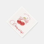 Serviette En Papier Cherry on Top Birthday Napkins (Coin)