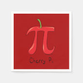 Serviette En Papier Cherry Pi Symbole Math Enseignant Funny (Devant)