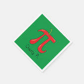 Serviette En Papier Cherry Pi Symbole Math Enseignant Funny (Coin)