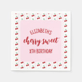 Serviette En Papier Cherry Sweet Anniversaire (Devant)