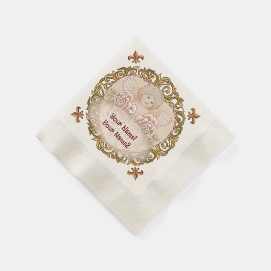 Serviette En Papier Cherub Angel Heart (Coin)