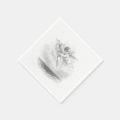 Serviette En Papier Cherubs (Coin)