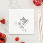 Serviette En Papier chervil mariage / vaches persil papier brun servie (En situation)
