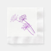 Serviette En Papier chervil mariage / vaches persil pourpre papier ser (Devant)