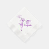 Serviette En Papier chervil mariage / vaches persil pourpre papier ser (Coin)