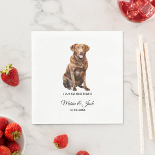 Serviette En Papier Chesapeake Bay Retriever chien je l'ai aimée en pr