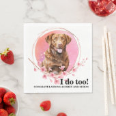 Serviette En Papier Chesapeake Bay Retriever I Doo trop Mariage servie (En situation)