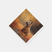 Serviette En Papier Chesapeake Bay Terrier en congé d'automne (Coin)