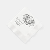 Serviette En Papier Chesapeake Chien Personnalisé Chien Mariage Napkin (Coin)