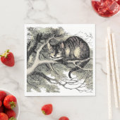 Serviette En Papier Cheshire Chat Alice Wonderland Classic (En situation)