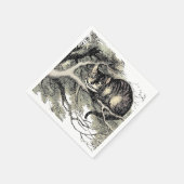 Serviette En Papier Cheshire Chat Alice Wonderland Classic (Coin)