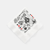 Serviette En Papier Cheshire Chat classique alice au merveilleux fou (Coin)