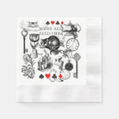 Serviette En Papier Cheshire Chat classique alice au merveilleux fou (Devant)