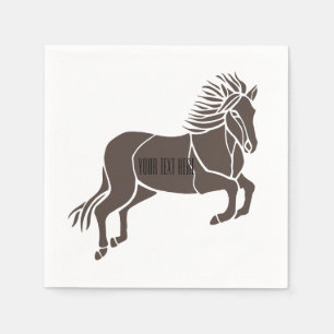 Serviette En Papier Cheval