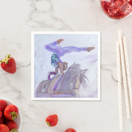 Serviette En Papier Cheval (En situation)