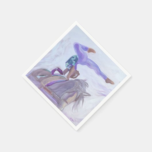 Serviette En Papier Cheval (Coin)