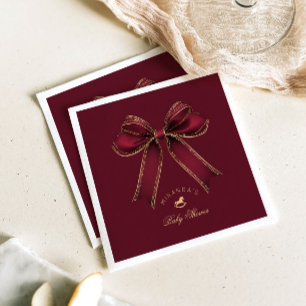 Serviette En Papier Cheval à Bascule Luxe Arc Doré Bourgogne