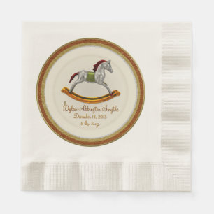 Serviette En Papier Cheval à rocher bébé (Personnalisé)