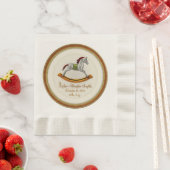 Serviette En Papier Cheval à rocher bébé (Personnalisé) (En situation)