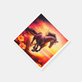 Serviette En Papier Cheval Ai (Coin)