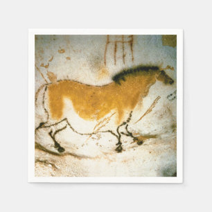 Serviette En Papier Cheval Chinois, Lascaux Peintures rupestres Préhis