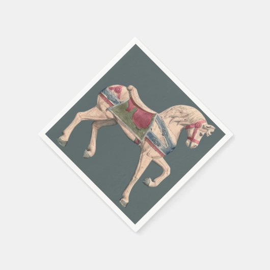 Serviette En Papier Cheval de carrousel par Henry Murphy (Coin)