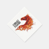 Serviette En Papier Cheval de feu (Coin)
