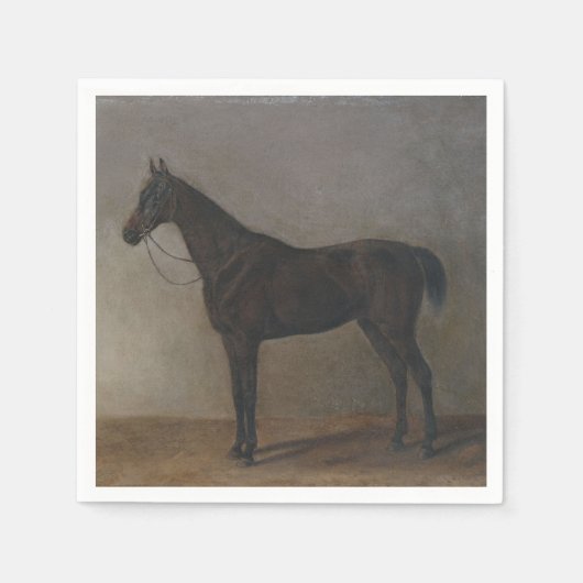 Serviette En Papier Cheval de la baie de Gelding (par Albrecht Adam) (Devant)