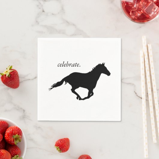 Serviette En Papier Cheval de la liberté (En situation)