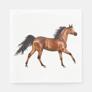 Serviette En Papier Cheval de l'Ouest Cowboy Equestrio
