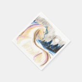 Serviette En Papier Cheval de Mirage (Coin)