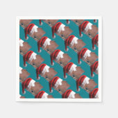 Serviette En Papier Cheval de Noël (Devant)