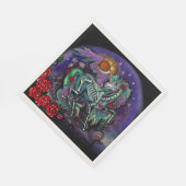 Serviette En Papier Cheval Día de Muertos (Coin)