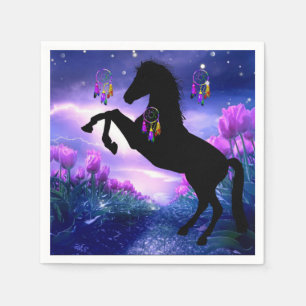 Serviette En Papier Cheval Dreamcatcher