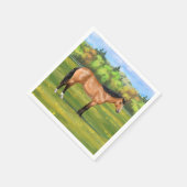 Serviette En Papier Cheval du Quartier des Dun Buckskin (Coin)