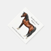 Serviette En Papier Cheval égyptien arabe de Dark Bay (Coin)