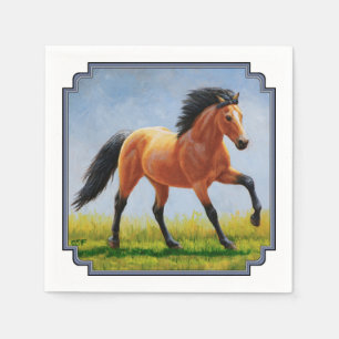 Serviette En Papier Cheval en peau de boule sauvage