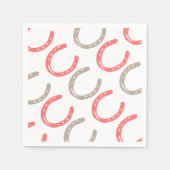 Serviette En Papier Cheval équestre à thème Chaussures Motif (Devant)