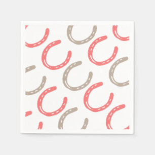 Serviette En Papier Cheval équestre à thème Chaussures Motif