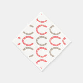 Serviette En Papier Cheval équestre à thème Chaussures Motif (Coin)