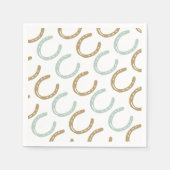Serviette En Papier Cheval équestre à thème Chaussures Motif (Devant)