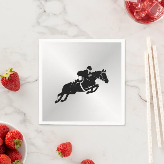 Serviette En Papier Cheval équestre Jumper (En situation)