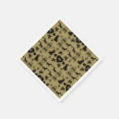 Serviette En Papier Cheval Et Panier Romantique Mariage (Coin)