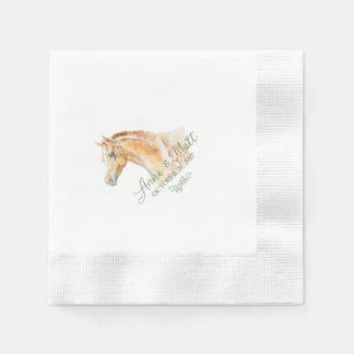Serviette En Papier Cheval Farm Mariage cocktail serviette