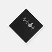 Serviette En Papier Cheval Français Hearn rythme Hornist Idée cadeau (Coin)