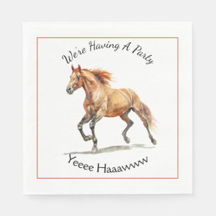 Serviette En Papier Cheval Galloping Personnalisé