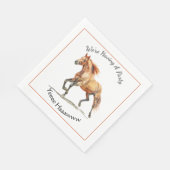 Serviette En Papier Cheval Galloping Personnalisé (Coin)